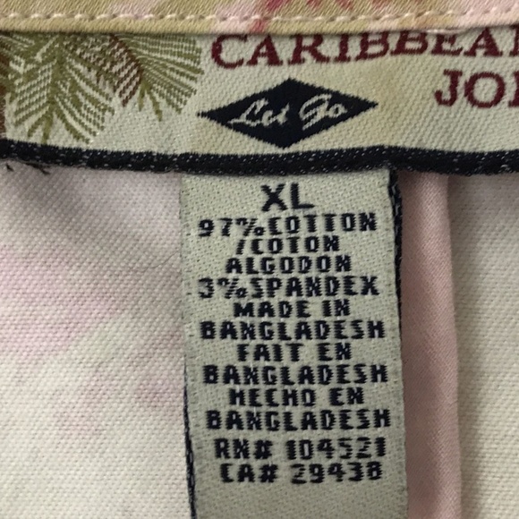 Caribbean Joe Women's Blazer Jacket Pink Palm XL - Picture 8 of 8